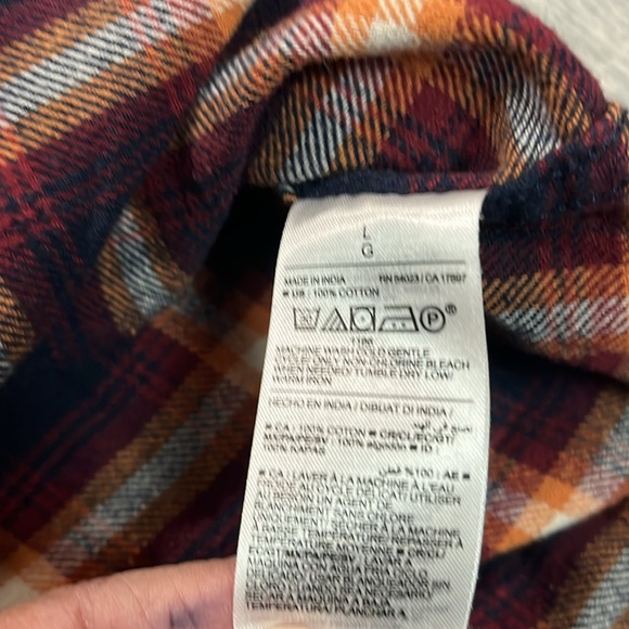 Black and Marron checks long sleeve shirt Old Navy - Picture 3 of 11